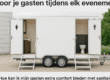 Luxe toiletwagen met aparte dames- en herentoiletten voor evenementen
