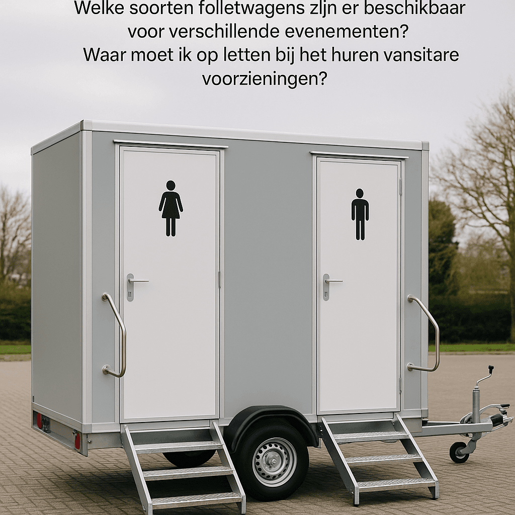 Sanitaire voorzieningen huren: Hoe kiest u de juiste toiletwagen?