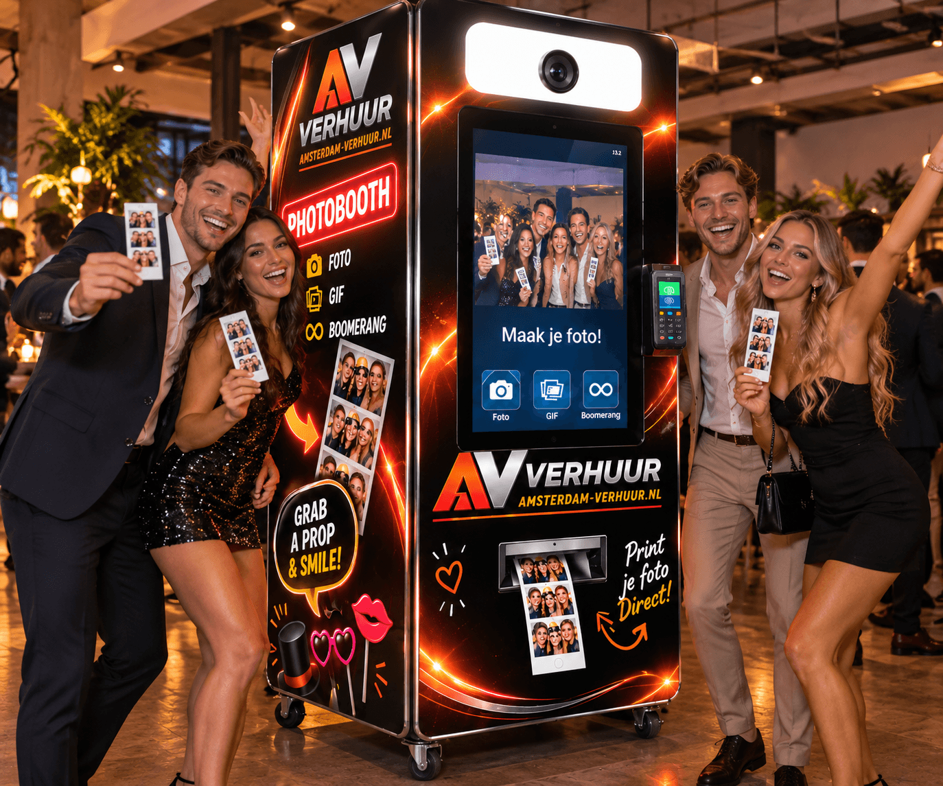 Luxe photobooth huren bij Amsterdam-Verhuur